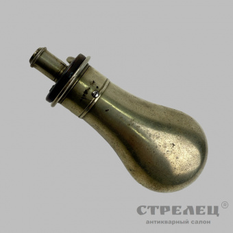 фото — пороховница металлическая. европа, 19 век